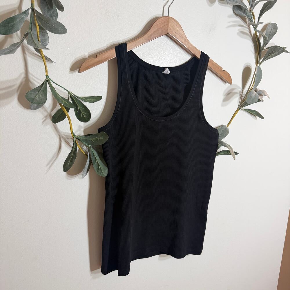 Athleta Black Ribbed Tank